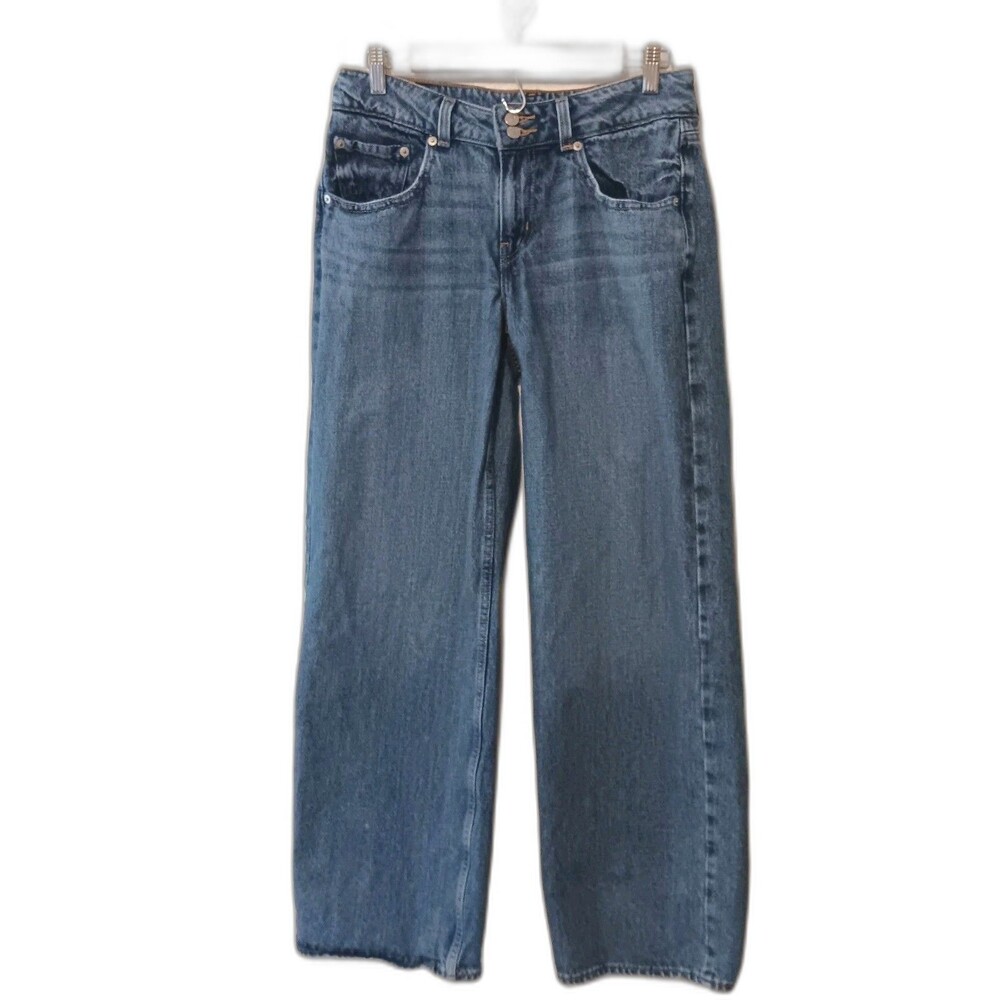 Levi's Women's Wide Leg Flare Jeans in Medium Blue Wash